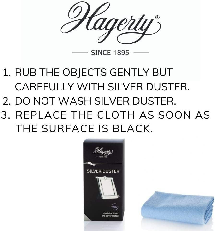 Hagerty Large Silver Duster Cloth Jewellers Polishing Cleaning Silver Jewellery