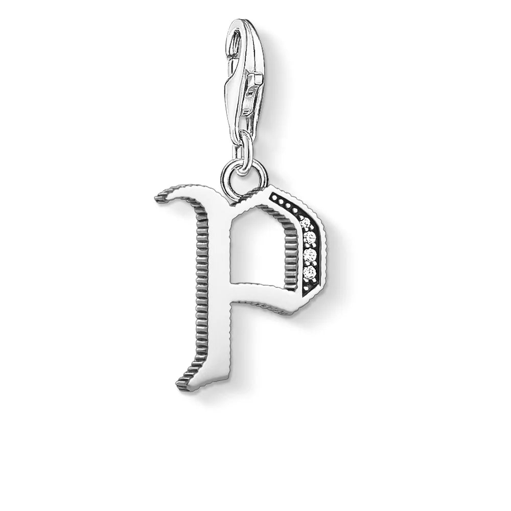 Alphabet Letters a B C D E F G H I J K L M N O P Q R S T U V W X Y Z Charm Pendant,2019 New Fashion Jewelry 925 Sterling Silver