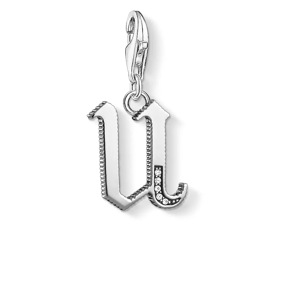 Alphabet Letters a B C D E F G H I J K L M N O P Q R S T U V W X Y Z Charm Pendant,2019 New Fashion Jewelry 925 Sterling Silver
