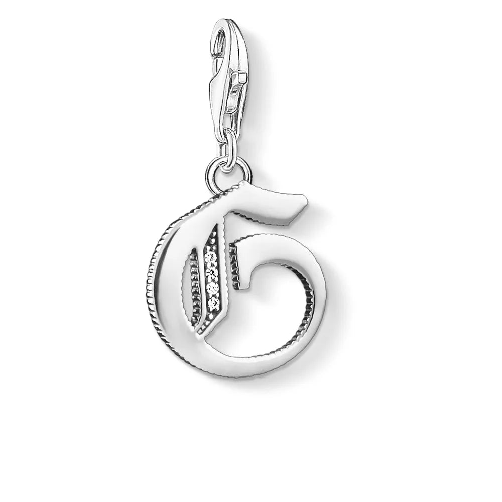 Alphabet Letters a B C D E F G H I J K L M N O P Q R S T U V W X Y Z Charm Pendant,2019 New Fashion Jewelry 925 Sterling Silver