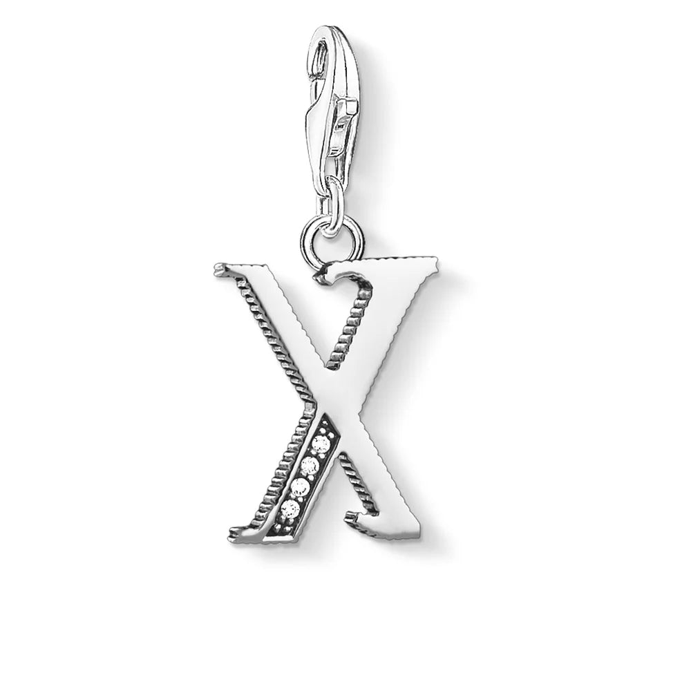 Alphabet Letters a B C D E F G H I J K L M N O P Q R S T U V W X Y Z Charm Pendant,2019 New Fashion Jewelry 925 Sterling Silver