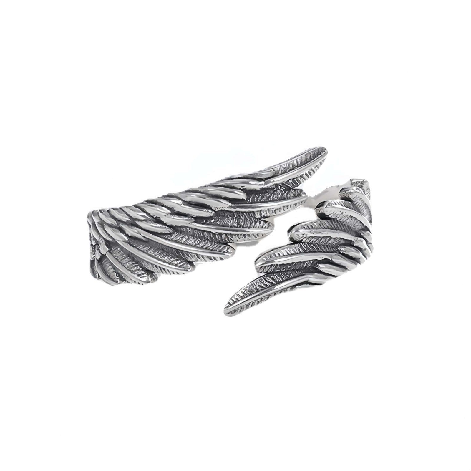 Vintage Angel Wing Adjustable 925 Sterling Silver Ring for Women Jewellery Gift