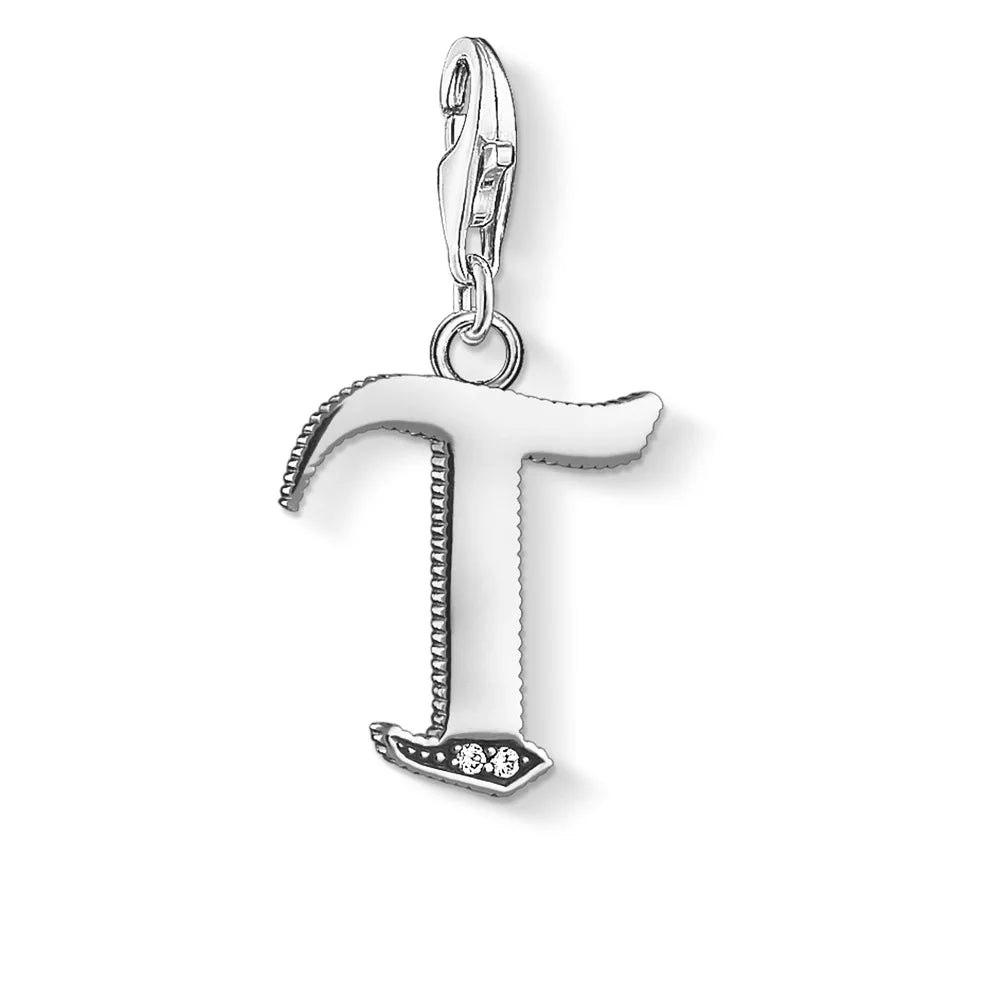 Alphabet Letters a B C D E F G H I J K L M N O P Q R S T U V W X Y Z Charm Pendant,2019 New Fashion Jewelry 925 Sterling Silver